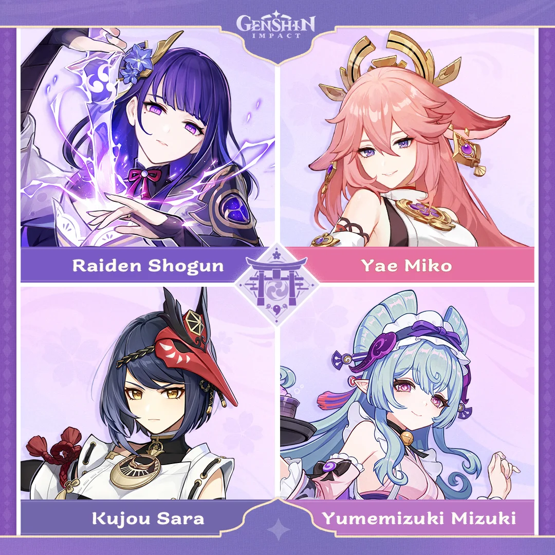 Character artwork representing Genshin Impact anime influences