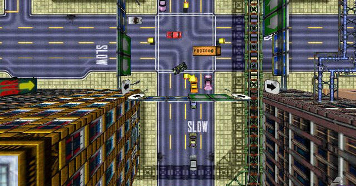 Top-down gameplay from the original Grand Theft Auto